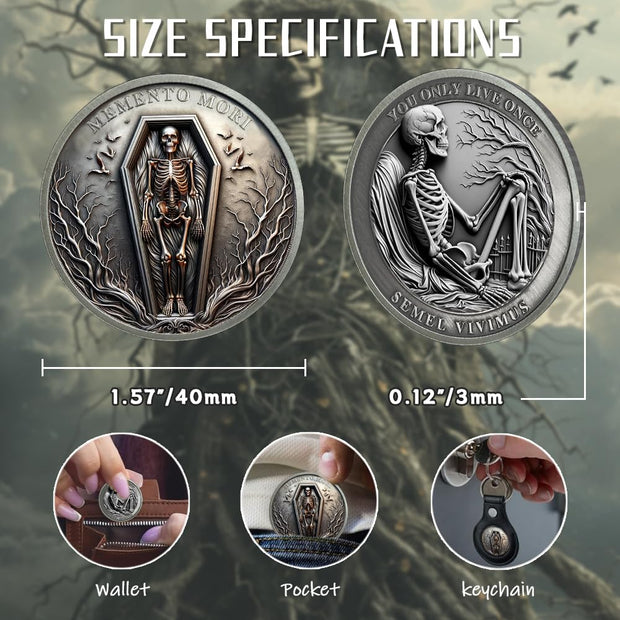 Stoic Reminder Memento Mori Coins