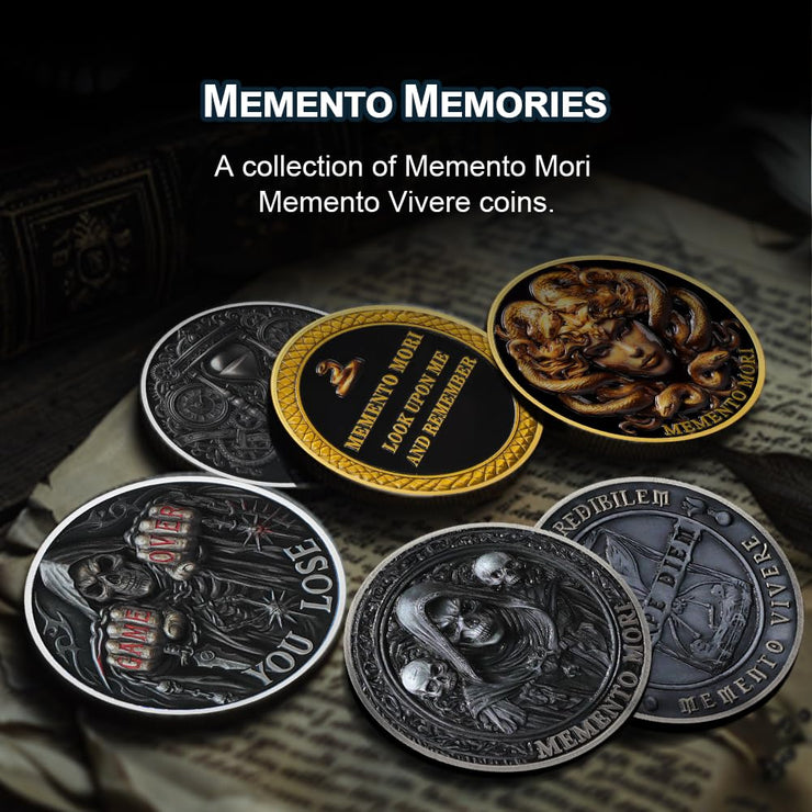 Carpe Diem Motivational Stoicism Memento Mori Challenge Coin