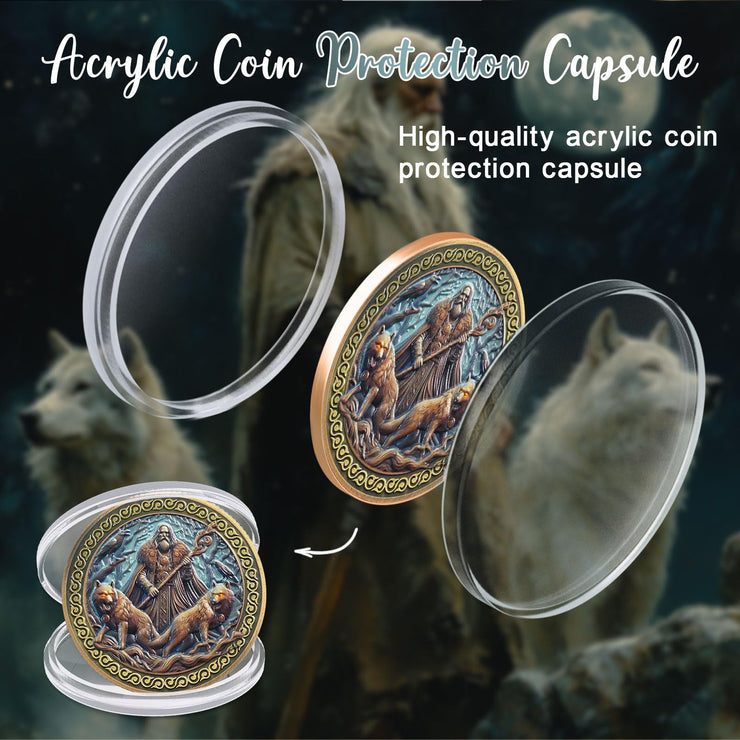 Viking Odin  Longship Coin