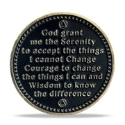 AA Medallion Recovery Grateful I Am Alive Sobriety Coin