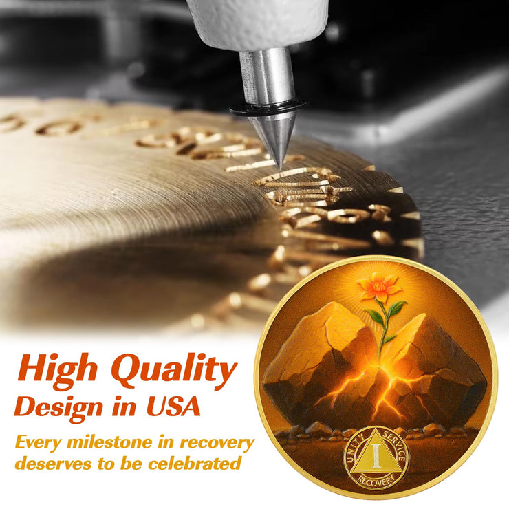 Personalized Hope in The Crack Sobriety Coin