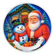 Santa Claus Snowman Christmas Commemorative Coin