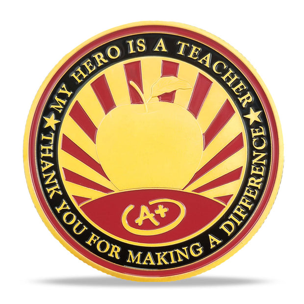 Thank You Teacher Appreciation Challenge Coin