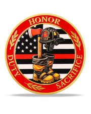 Firefighter Duty Honor Challenge Coin