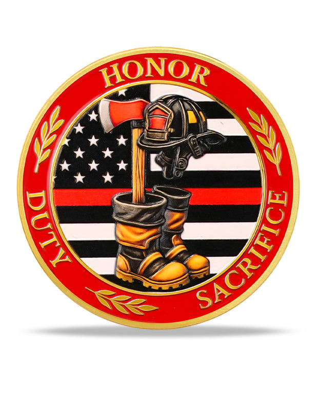 Firefighter Duty Honor Challenge Coin