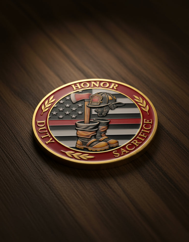 Firefighter Duty Honor Challenge Coin