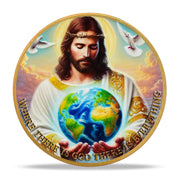 God Loved The World John 3:16 Verse Christian Challenge Coin