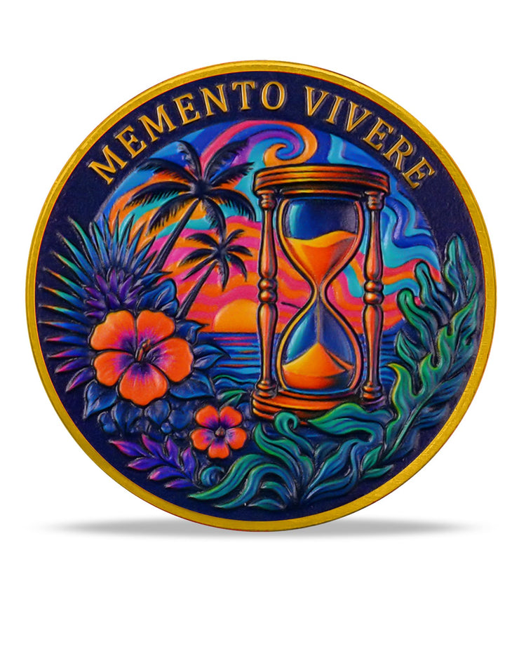 Memento Mori Coin Skull Challenge Coins Carpe Diem Coin