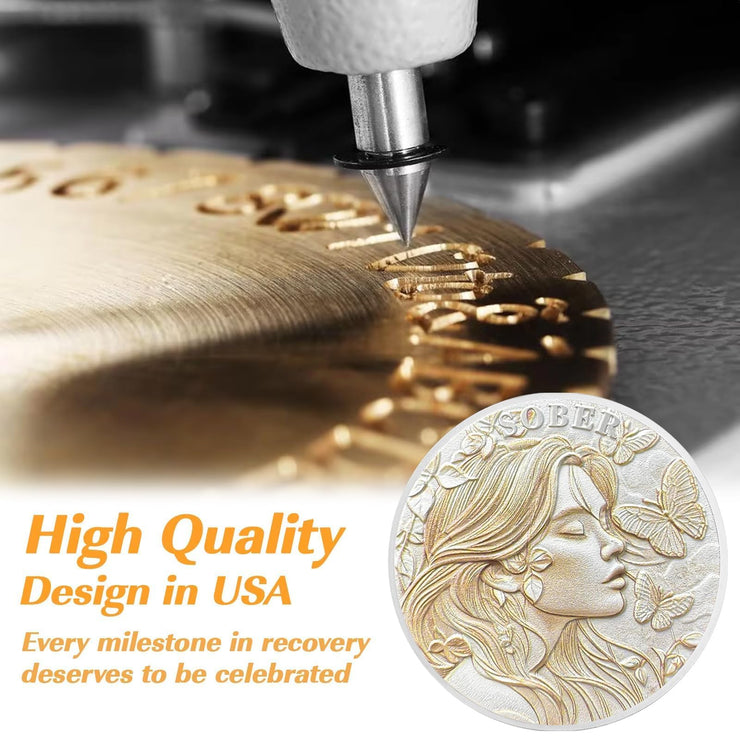 Sober Self Growth Sobriety Coin