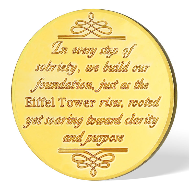 Eiffel Tower Sobriety Coin