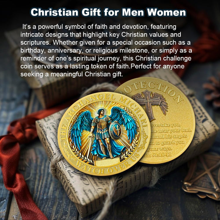Archangel Michael Christian Challenge Coin