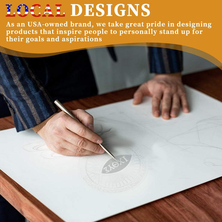 Christian Fish Symbol Challenge Coin