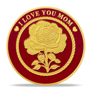 Mother and Daughter Heart Challenge Coin