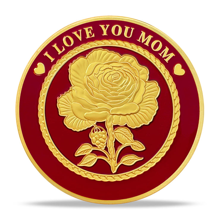 Mother and Daughter Heart Challenge Coin