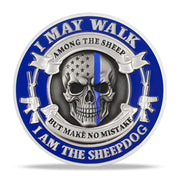 Skeleton Police Challenge Coins