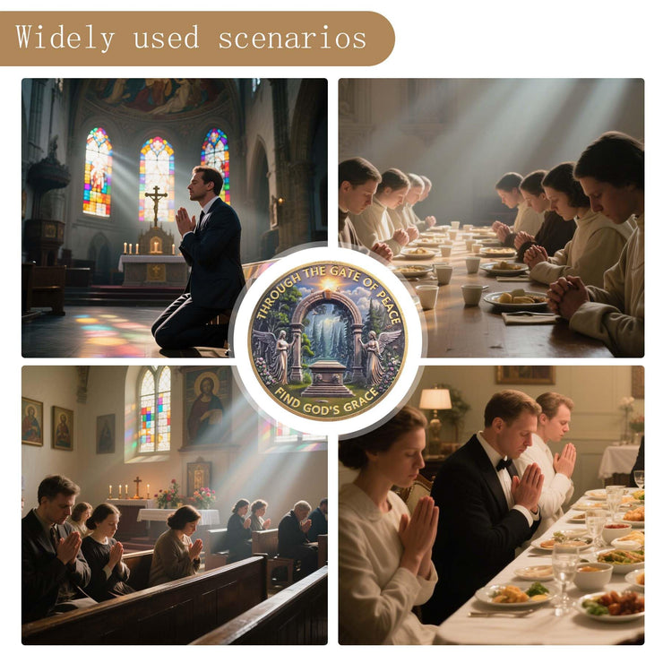 The Gate of Peace Christian Challenge Coin