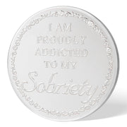 Rainbow Dancer Motivational Quote Sobriety Coin for Women