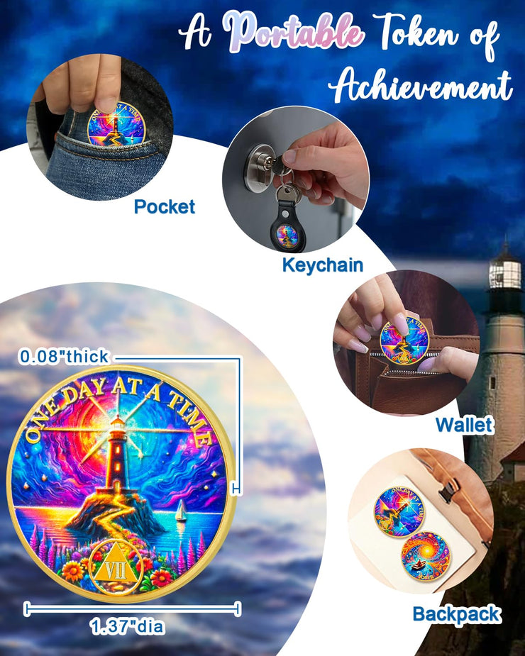 Personalized Recovery One Day at a Time  Sobriety Coin