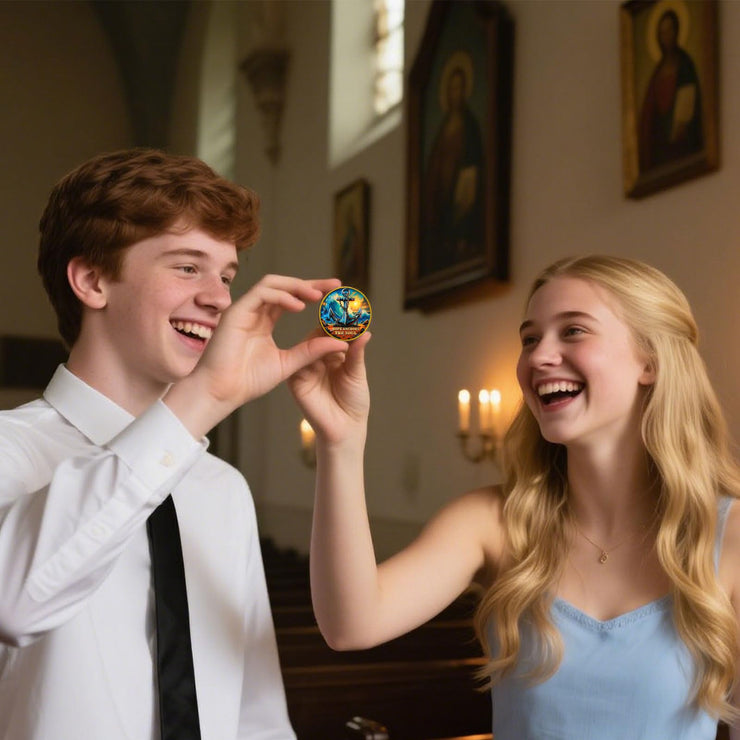 Hope Anchors The Soul Christian Navy Challenge Coin