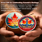 Canadian Parliament & Maple Leaf Challenge Coin