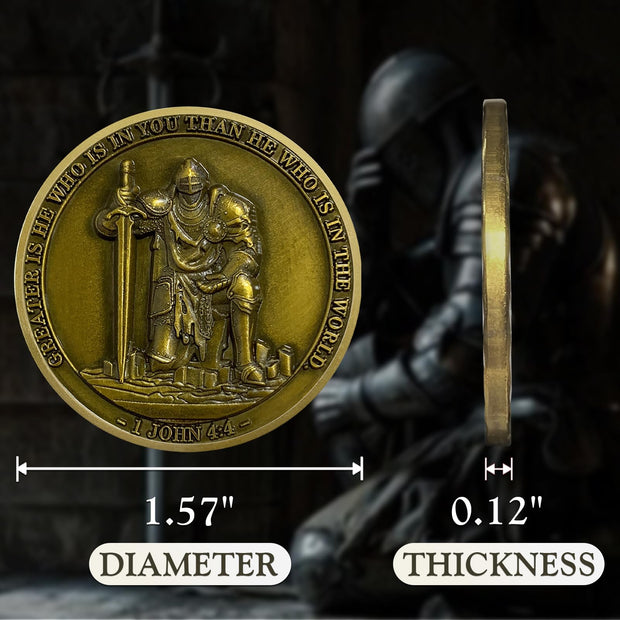 Knight Templar Christian Challenge Coin