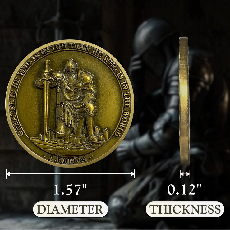 Knight Templar Christian Challenge Coin