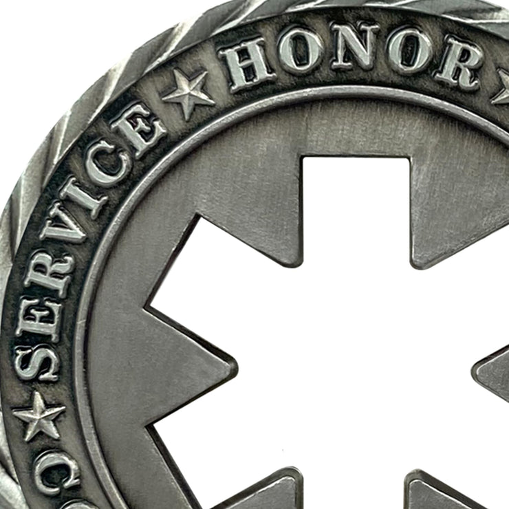 Emergency Medical Services Logo EMS Challenge Coin EMS