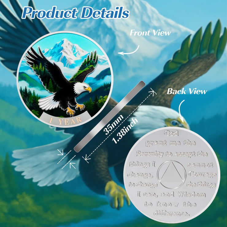 Wings to Soar Sobriety Coin