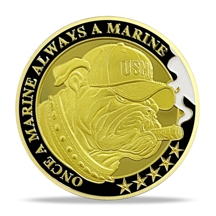 US Marine Devil Dog Challenge Coin Military Coins Gift for Marines