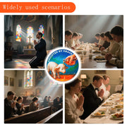 Christian Challenge Coin with Sheep Being Smeared Oil Balm