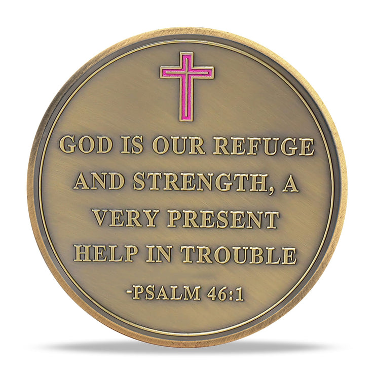 Inspirational Bible Verse Beach Footprints Religious Coin