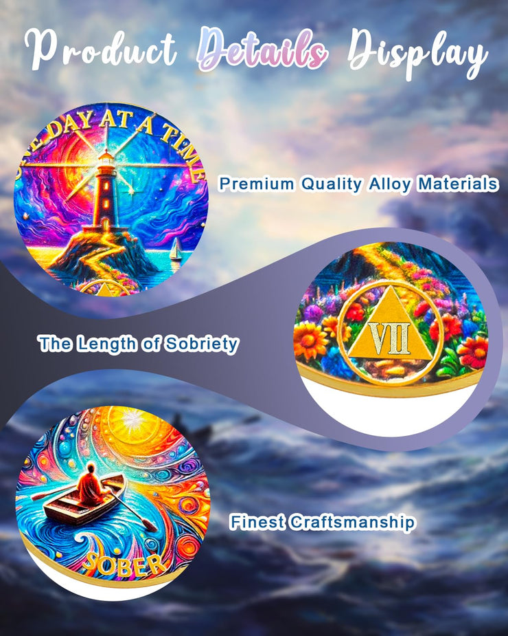 Personalized Recovery One Day at a Time  Sobriety Coin