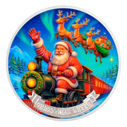 Santa Claus Train Tour Christmas Commemorative Coin