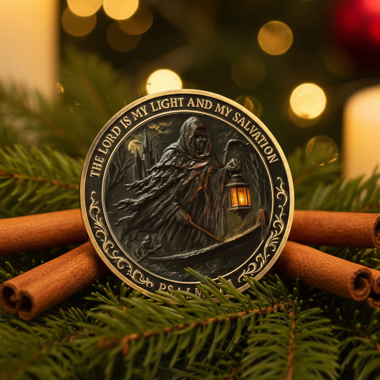 The Lord is My Light Christian Challenge Coin