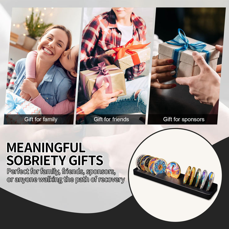 Solid Wood AA Coin Holder Display