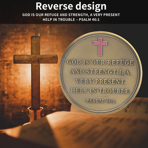 Christian Protective Shield Religious Prayer Challenge Coin