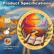 Inspring Jeremiah 29:11 Verse Hope & Future Christian Challenge Coin