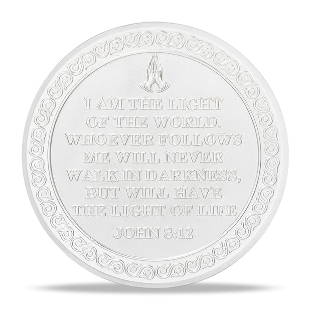 Divine Light of Jesus Christian Challenge Coin
