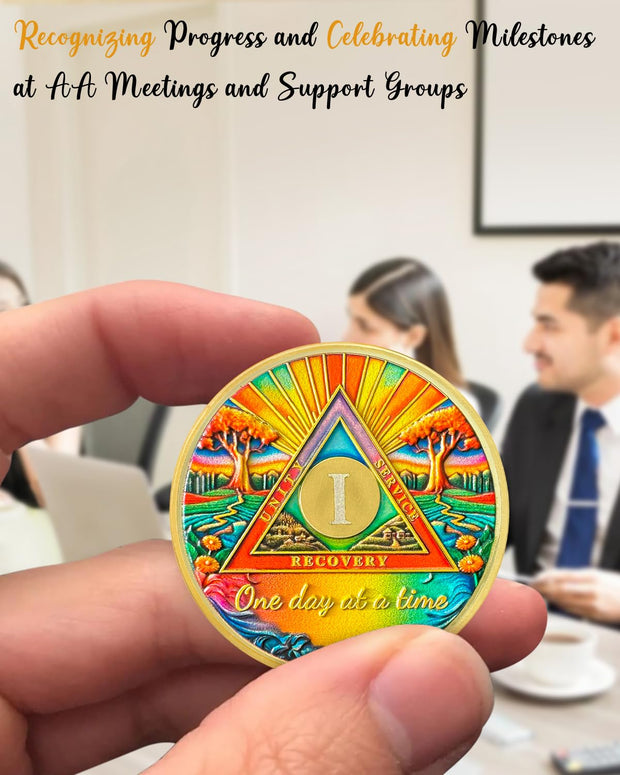 One Day at a Time Soberity Coin