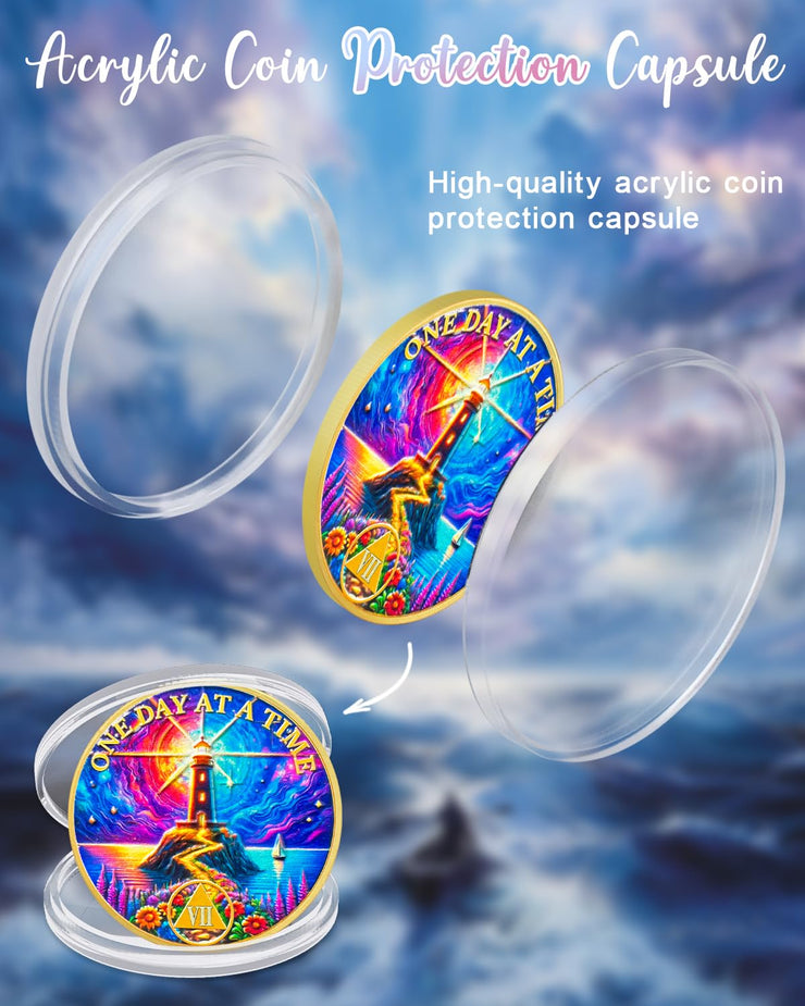 Personalized Recovery One Day at a Time  Sobriety Coin