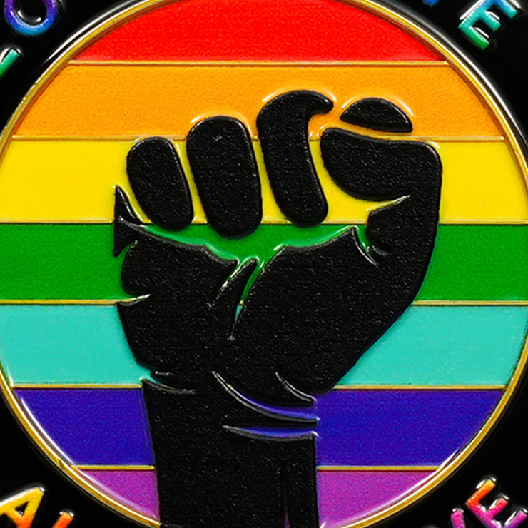 AtSKnSK Rainbow Sunflower Pride Challenge Coin, Love is Love LGBT Gifts