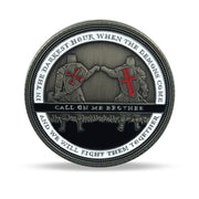 Knight Templar Call On Me Brother Religious Red Cross Challenge Coin