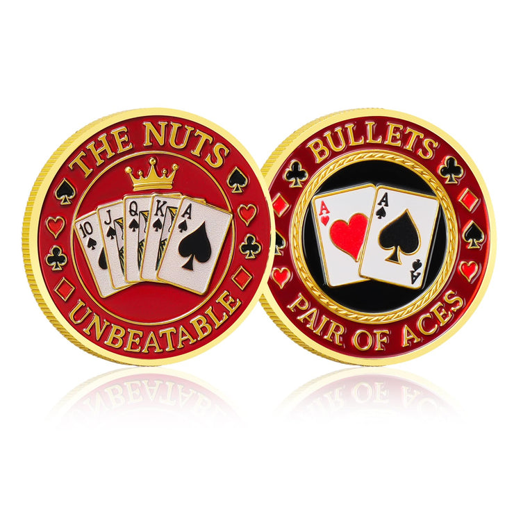 Poker Card Protectors  Good Luck Guard Coin