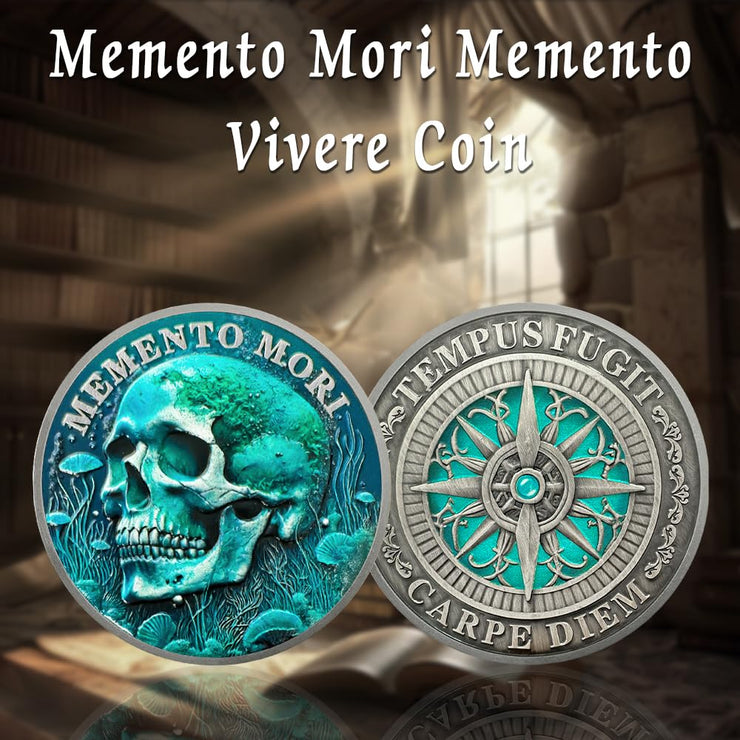 Memento Mori Coin Skull Challenge Coin