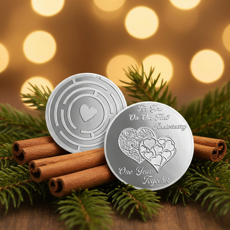 Happy First Anniversary Love Coin