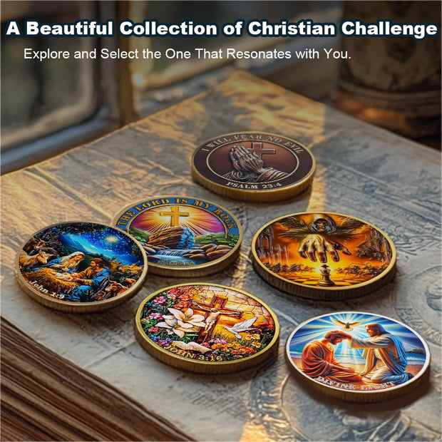 Divine Light of Jesus Christian Challenge Coin