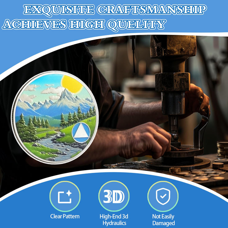 Personalized Sunrise Valley Sobriety Coin
