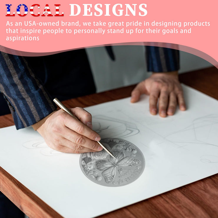 Butterfly Recovery Affirmation Sobriety Coin