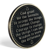AA Medallion Recovery Grateful I Am Alive Sobriety Coin