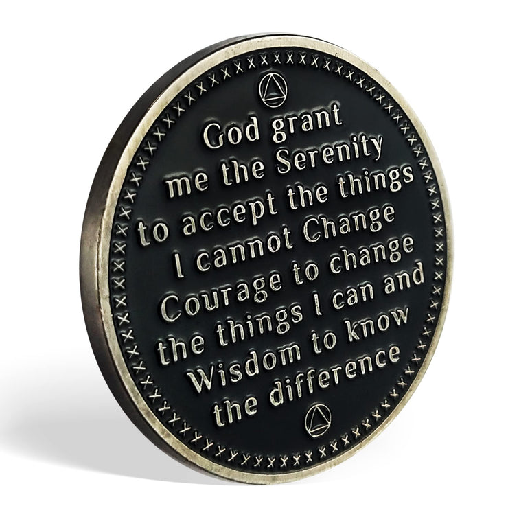 AA Medallion Recovery Grateful I Am Alive Sobriety Coin